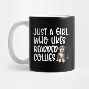 Just A Girl Who Likes Bearded Collies Mug